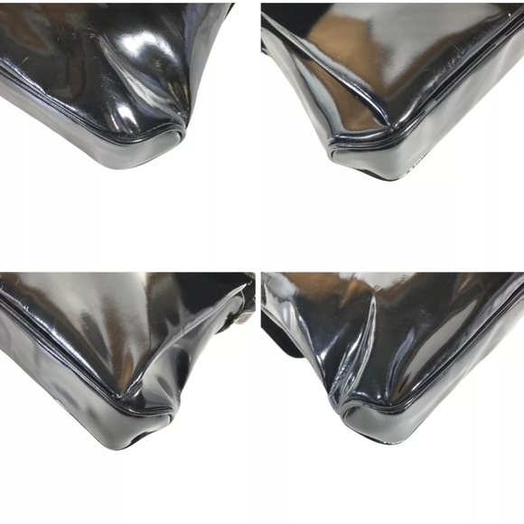 SALVATORE FERRAGAMO BAG SHOULDERBAG ENAMEL LEATHER - Picture 11 of 12